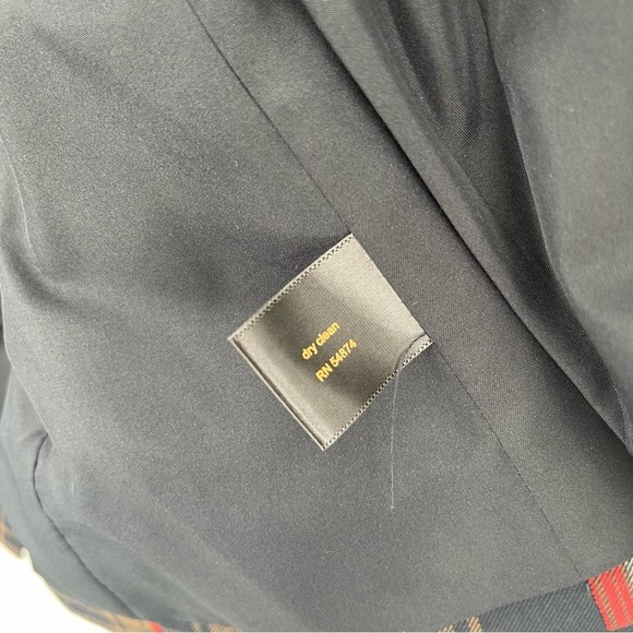 OUTBACK RED Blazer Jacket Plaid Prep Academia Business Casual Office Work Large - Picture 11 of 12